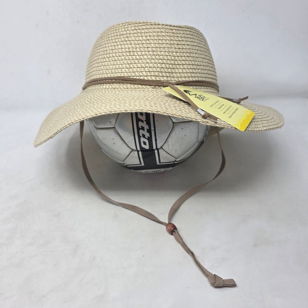 Sunday Afternoons Wide Brim Straw Sun Hat UPF 50 Packable One Size